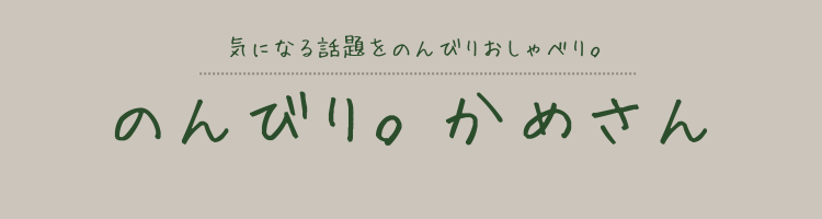 のんびり。かめさん